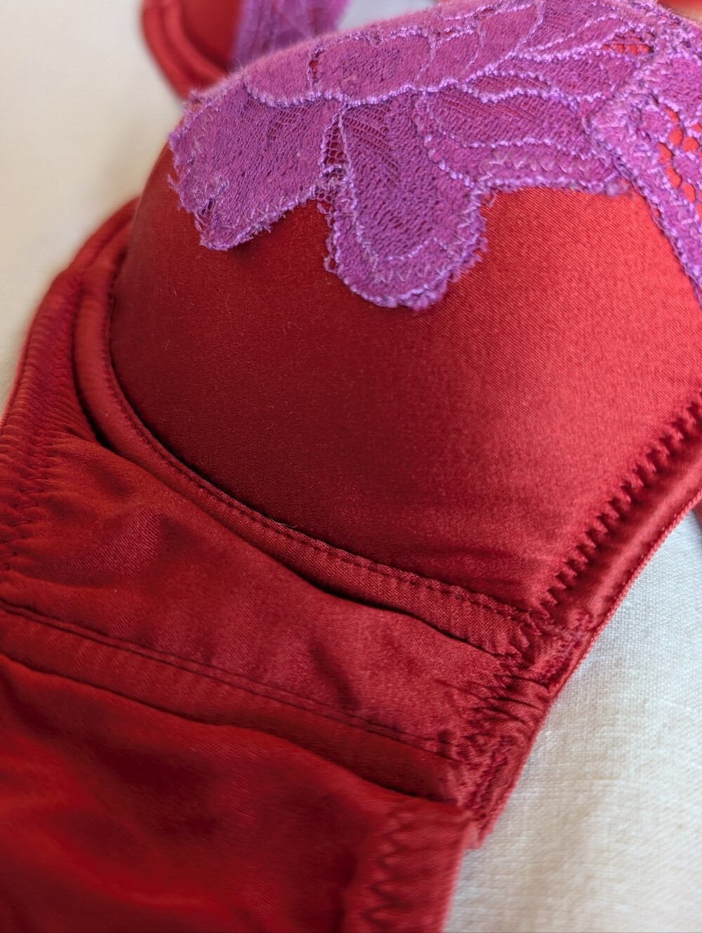 Fleur Du Mal James Lace Padded Bra 34B - Picture 3 of 4